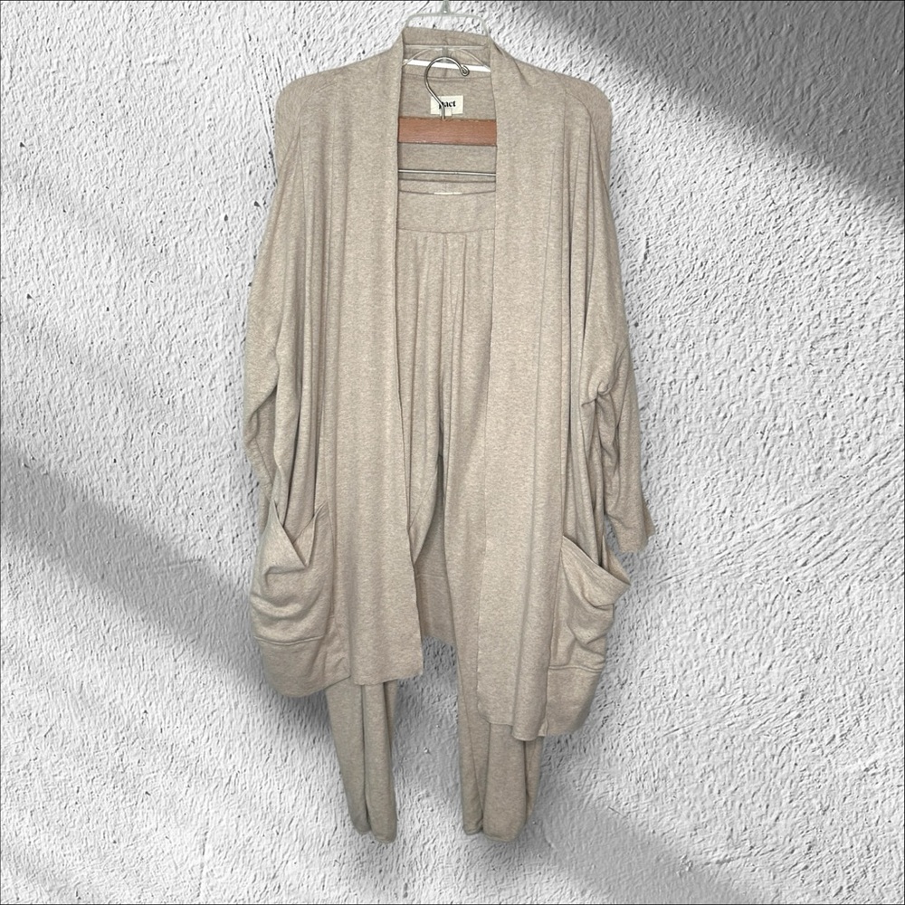 PACT Organic Cotton Oversized Cardigan Pant Set